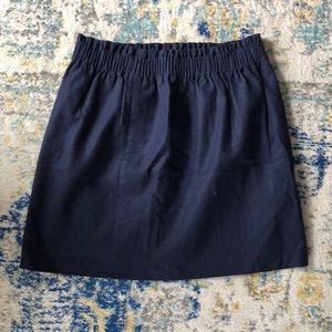 J CREW mini linen skirt